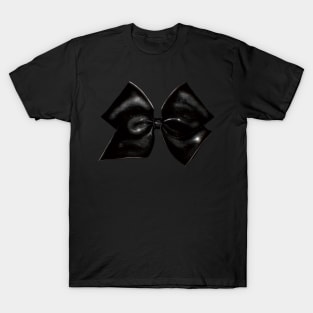 Black Gothic Classic Ribbon (White Background) T-Shirt